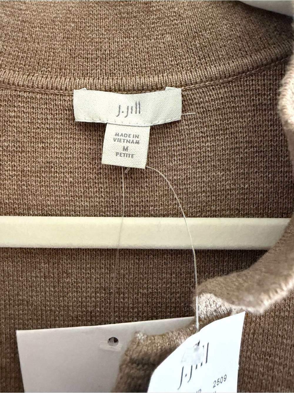 J. Jill Taupe Knit Button-Front Blazer NWT - Picture 3 of 9